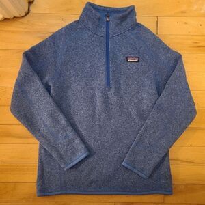 Kids Patagonia Better Sweater Blue 1/4 Zip Size Med 10